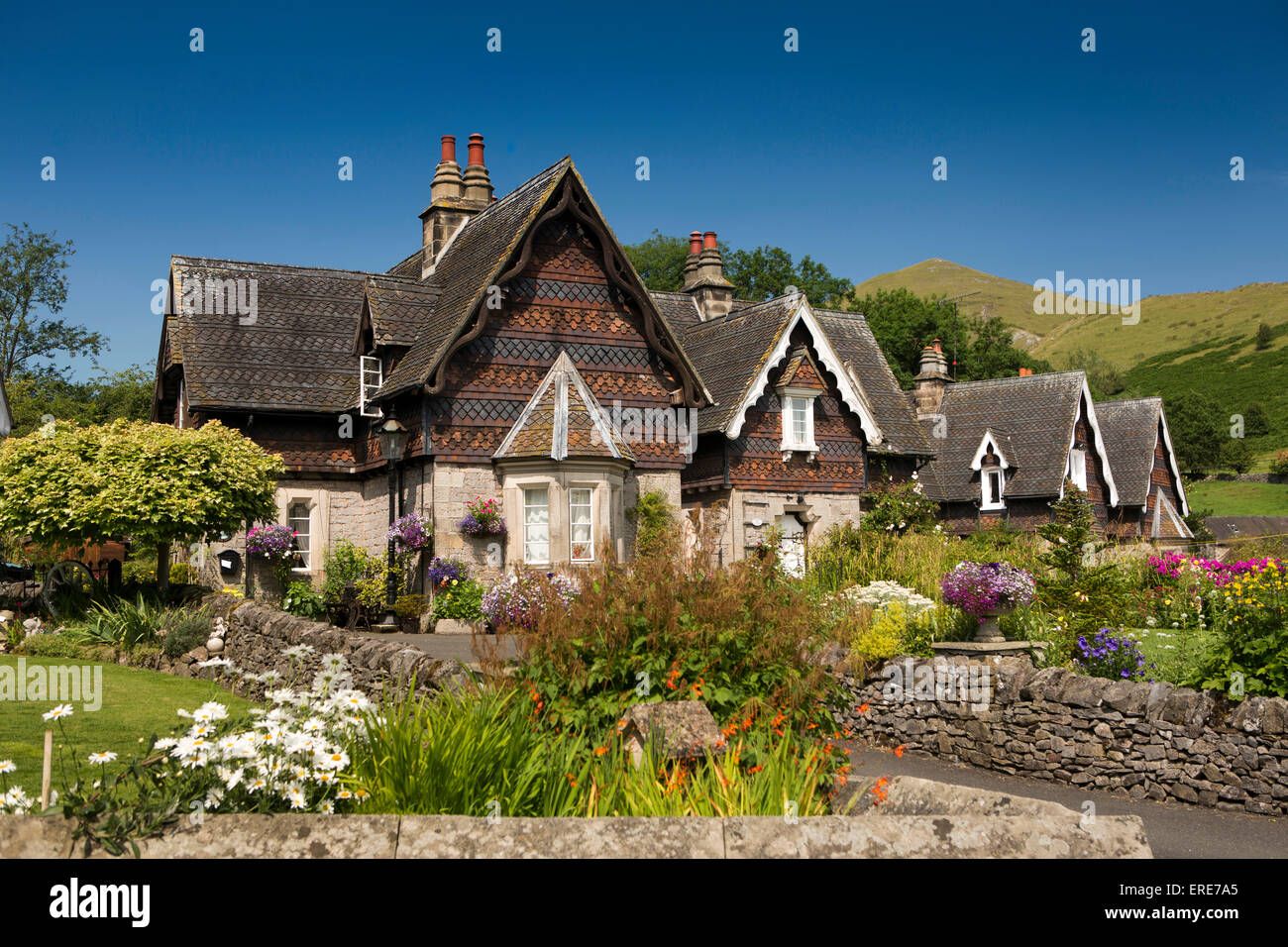 UK, England, Staffordshire, Ilam village, Swiss style Ilam Hall estate