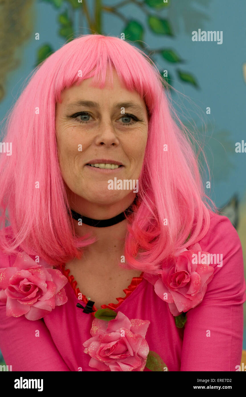 Sally Crabtree At The Cheltenham Literature Festival Stock Photo