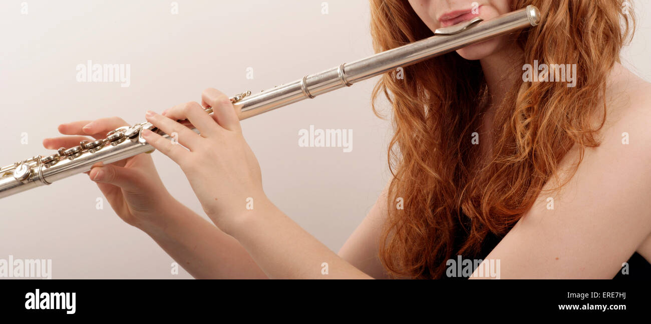 Female flautist hires stock photography and images Alamy