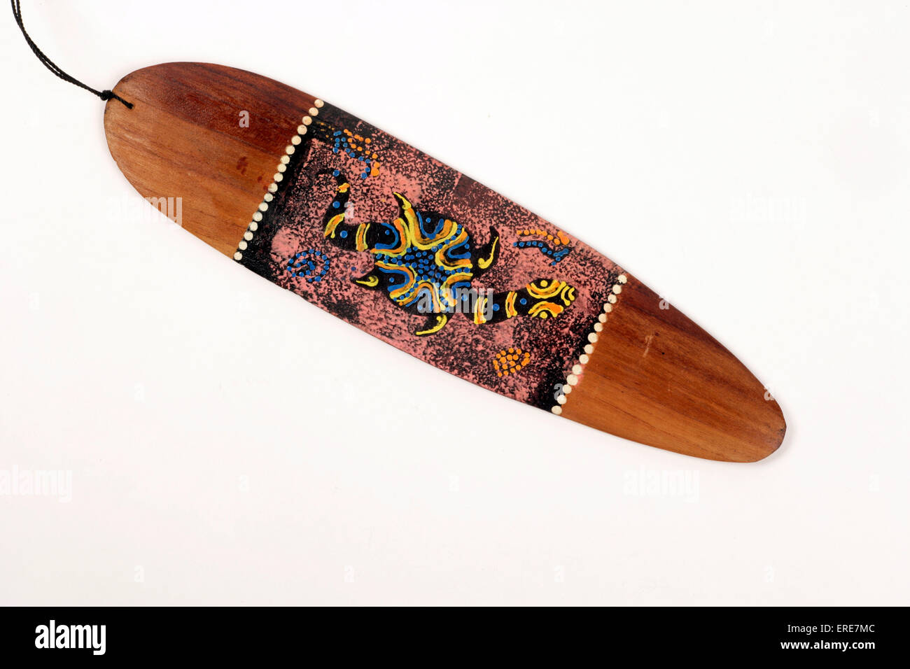 Bullroarer, Australian aboriginal instrument, aerophone Stock Photo - Alamy