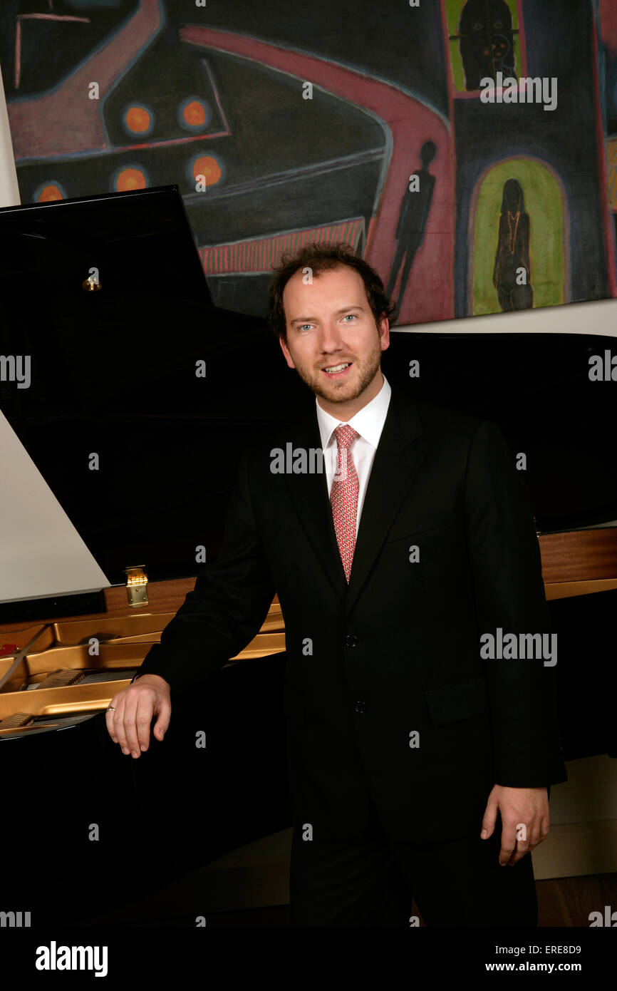 Adam Johnson, pianist, composer, conductor. Stock Photo