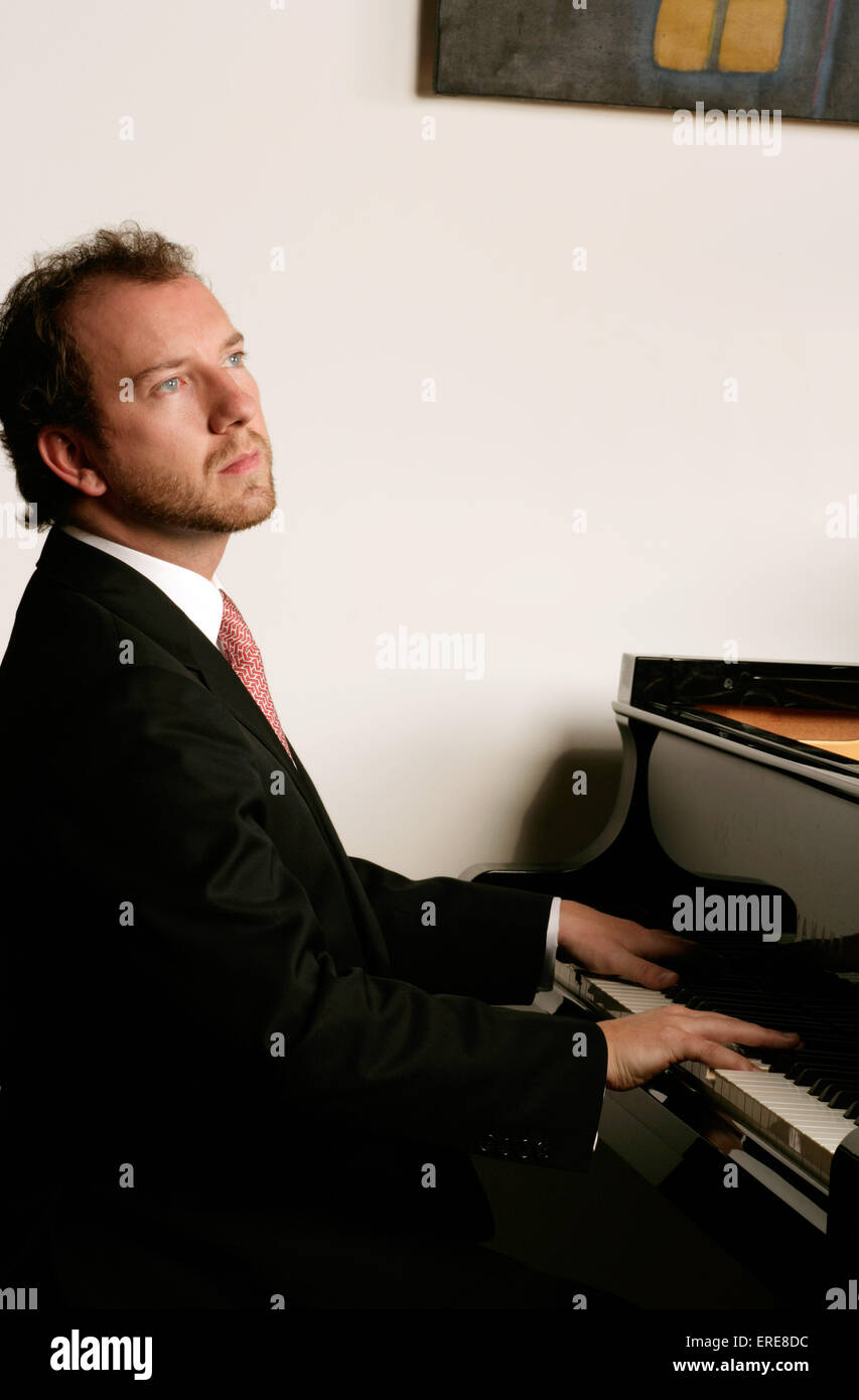 Adam Johnson - pianist, composer, conductor Stock Photo