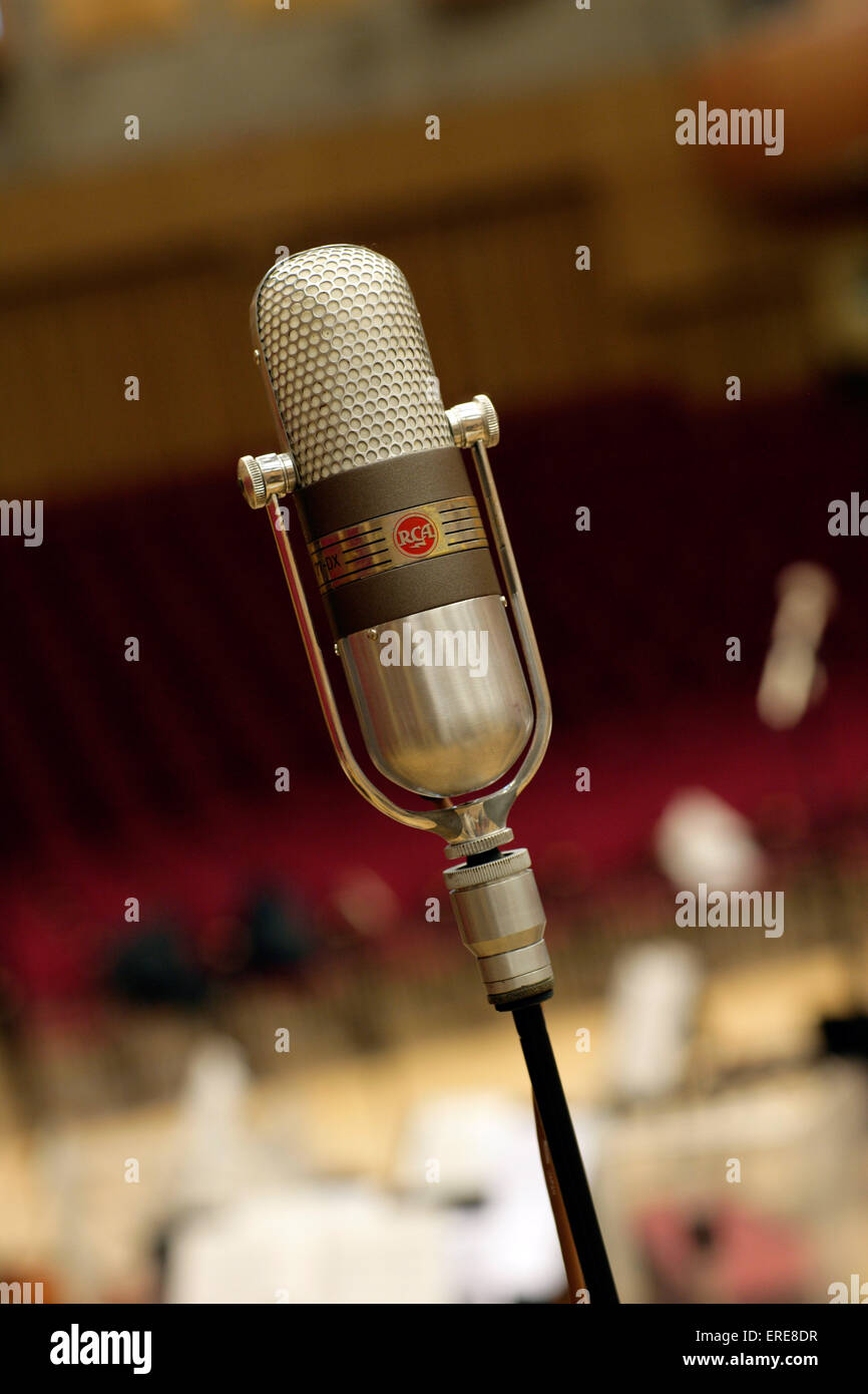 RCA 77 pill microphone, old analogue mic. Stock Photo