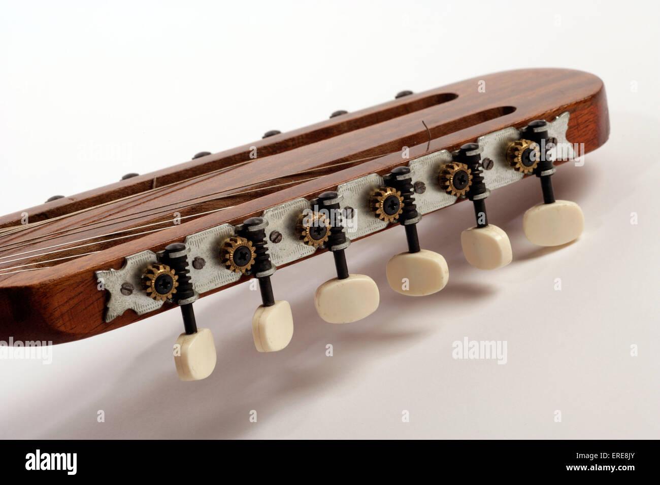 Bandurria, 12 string Spanish Mandolin made by Vicente Tomas. Closeup