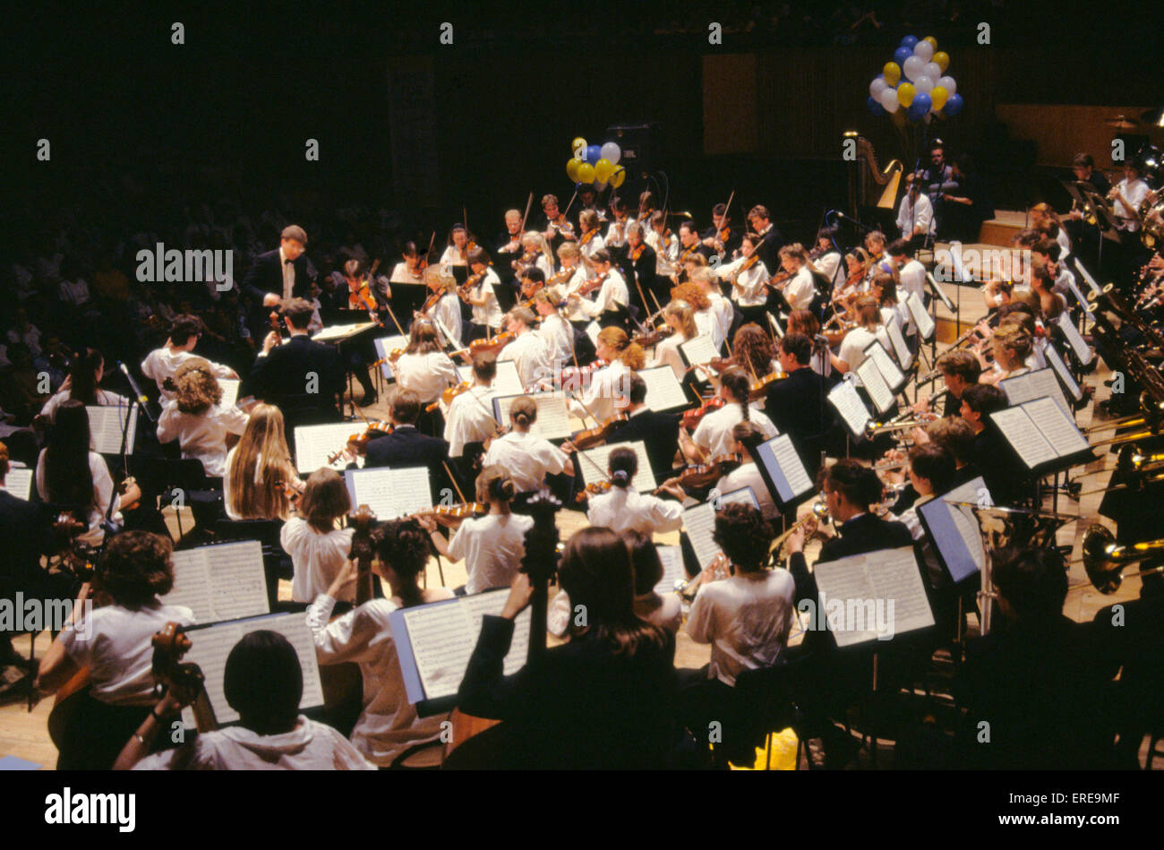 Youth orchestra performing Stock Photo