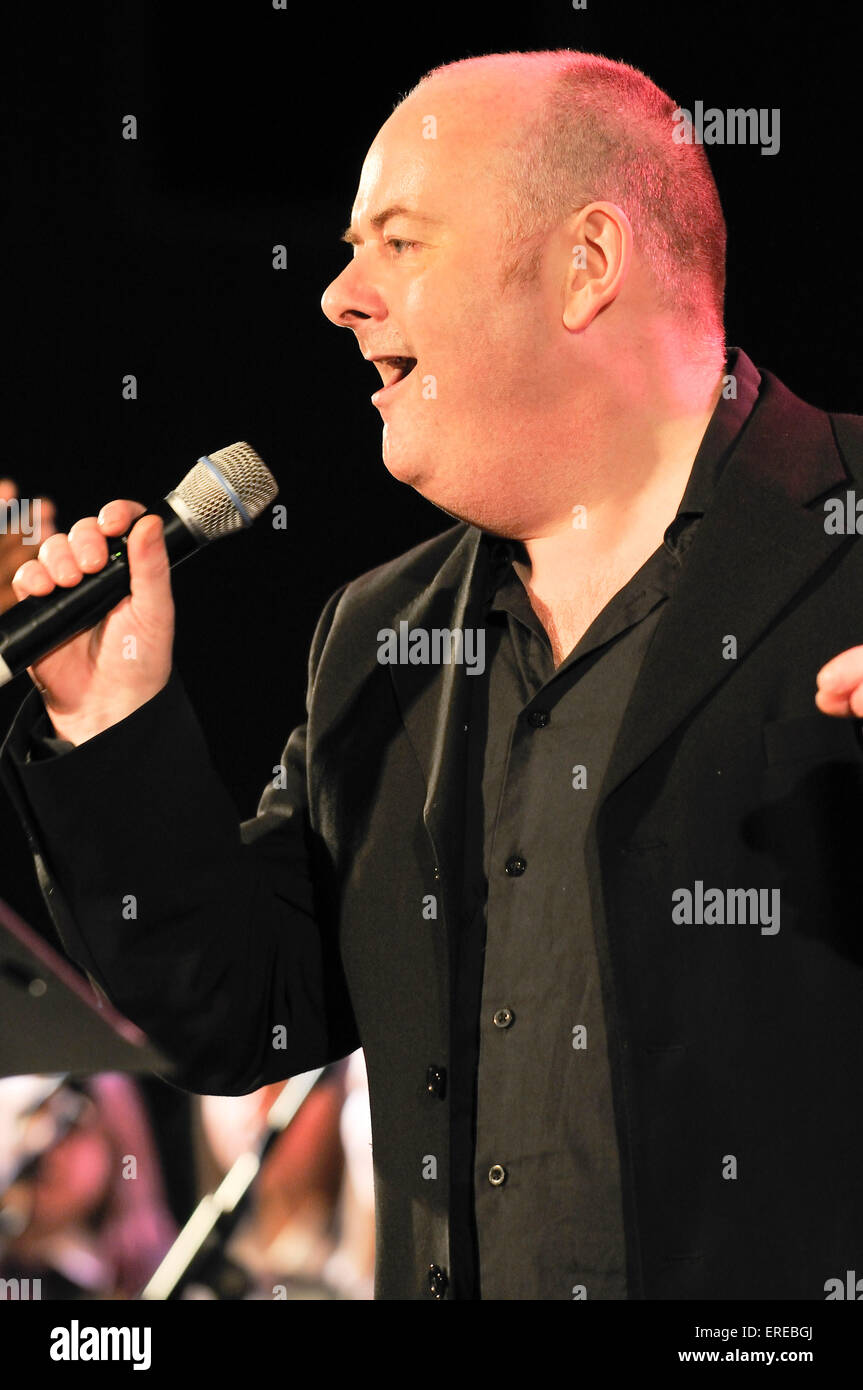 Ian Haw Ian Shaw giving a vocal performance as part of a concert in Gloucester ...