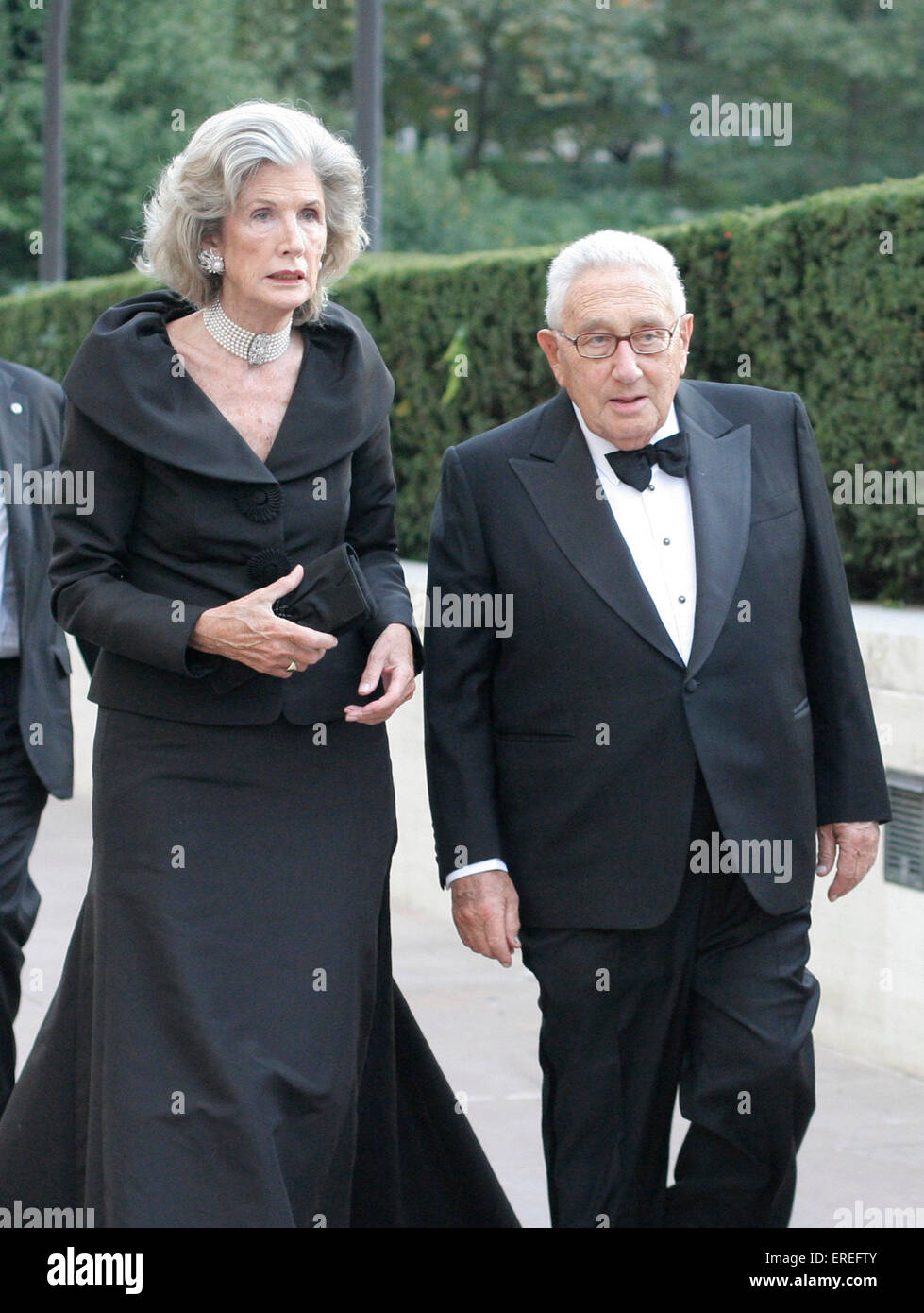 Nancy Kissinger Henry Kissinger Metropolitan High Resolution Stock ...