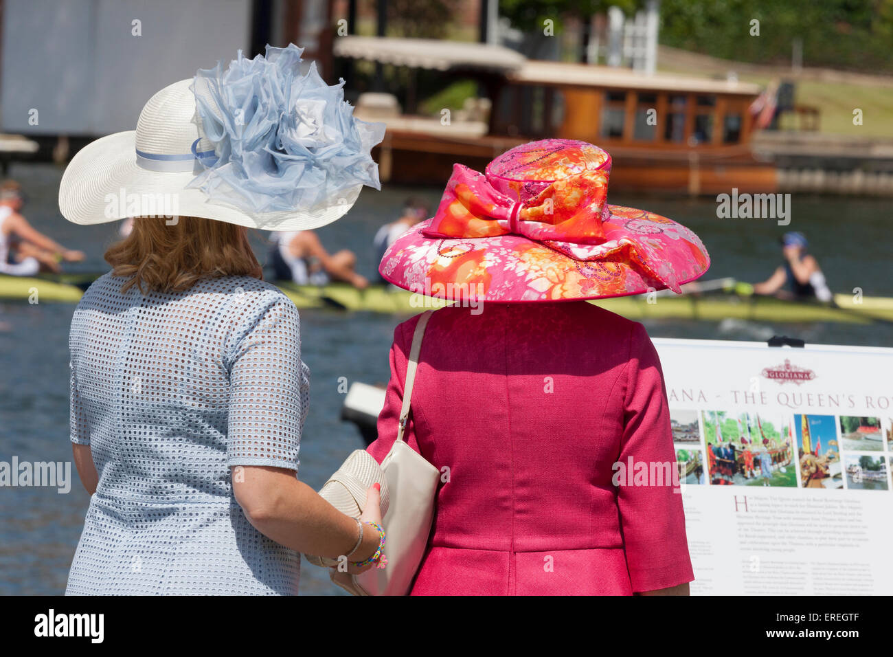 Hats on show at the Henley Royal Regatta Stock Photo Alamy
