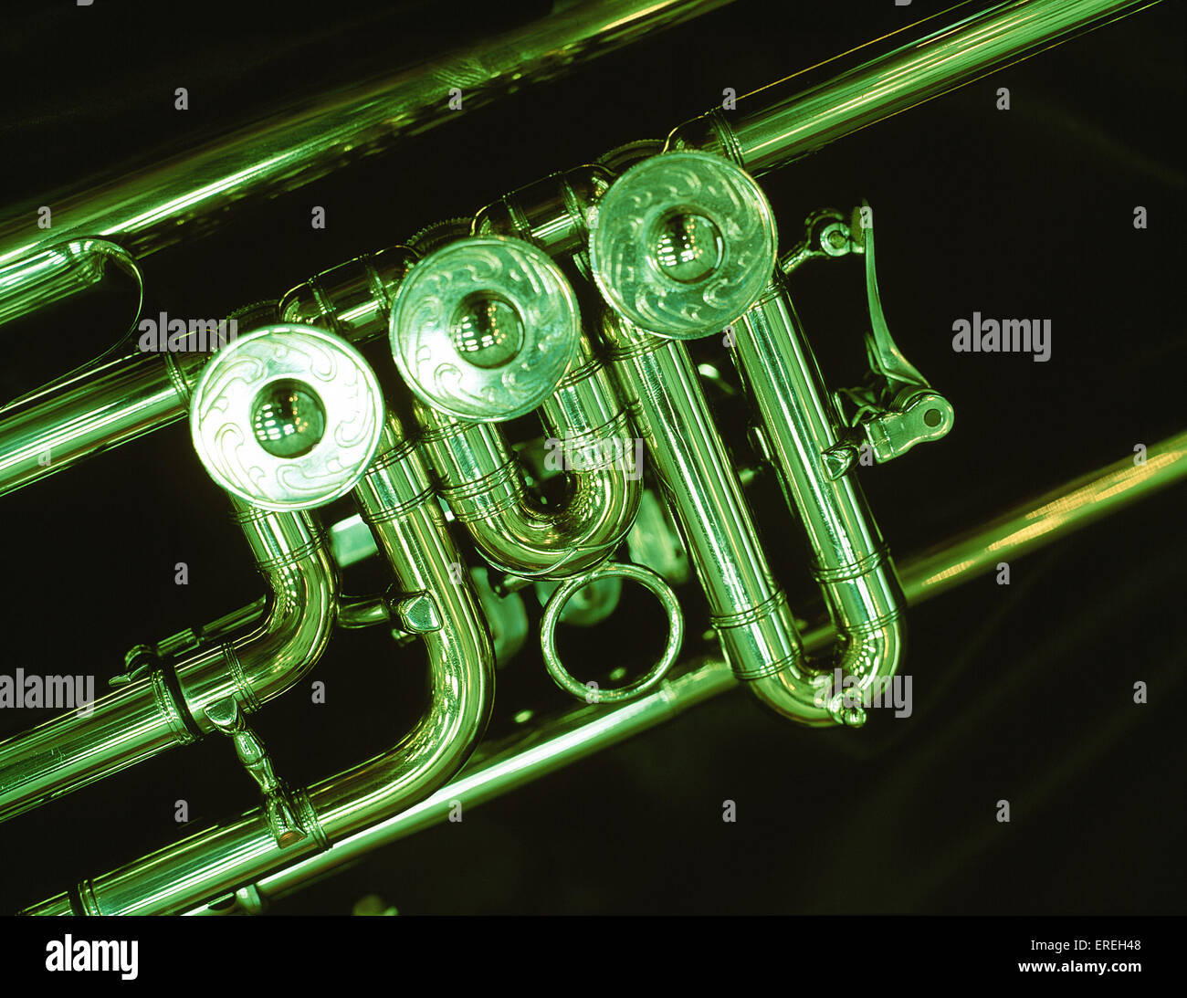 Instruments. Wind. TRUMPET. Ganter rotary valve Bflat trumpet Stock