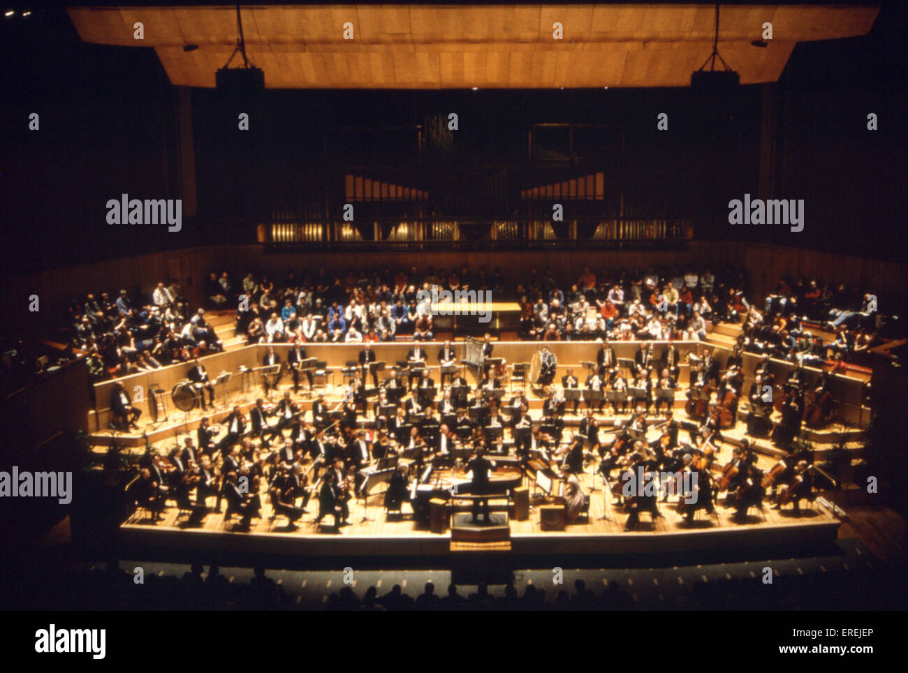 London Philharmonic Orchestra  in concert, at the Royal Festival Hall, London with Peter DONAHOE and Cynthia MILLAR Stock Photo