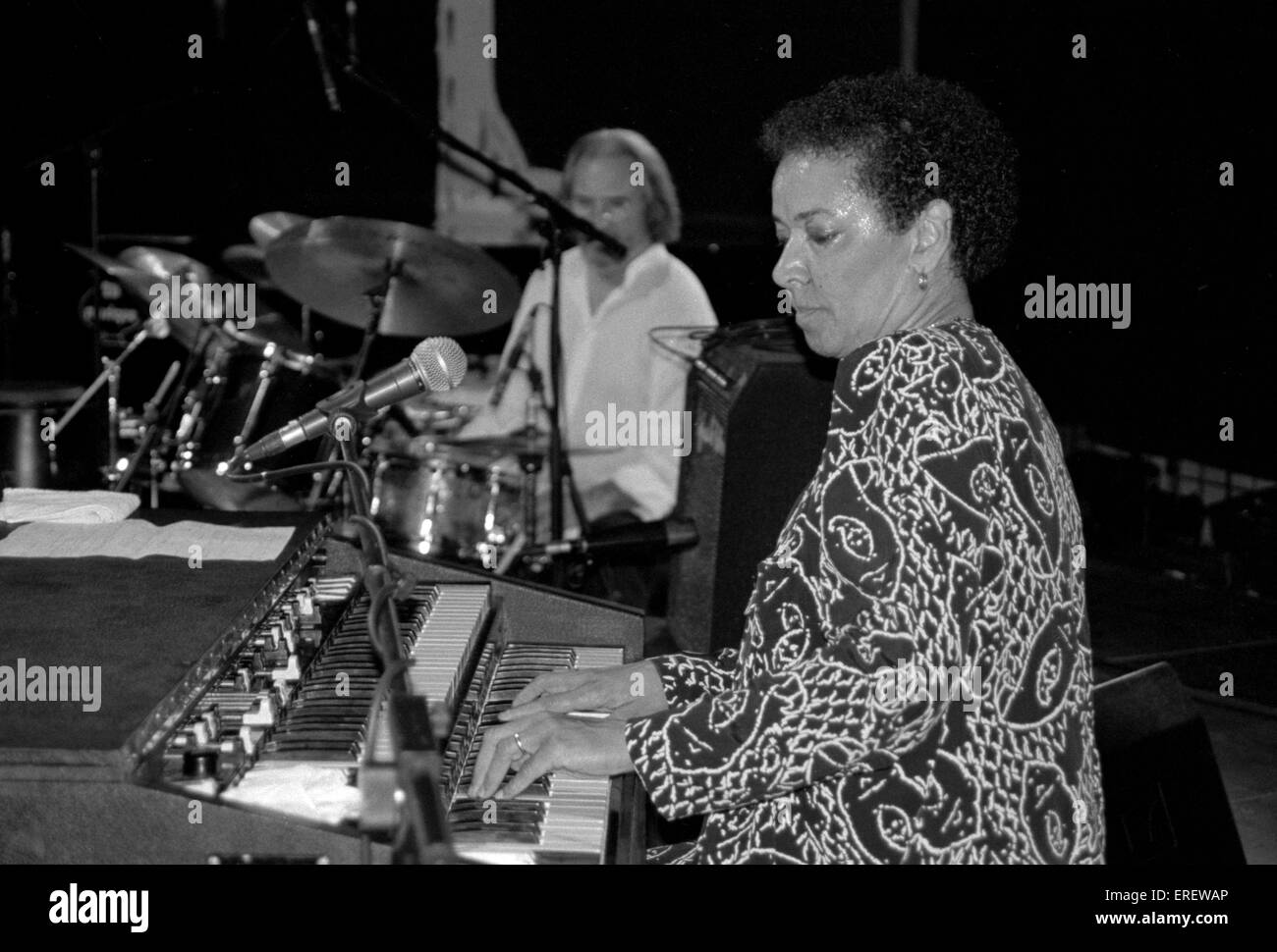 African-American organist Rhoda Scott performing at the Calvi Jazz Festival in 1998.  3 July 1938 -. Stock Photo