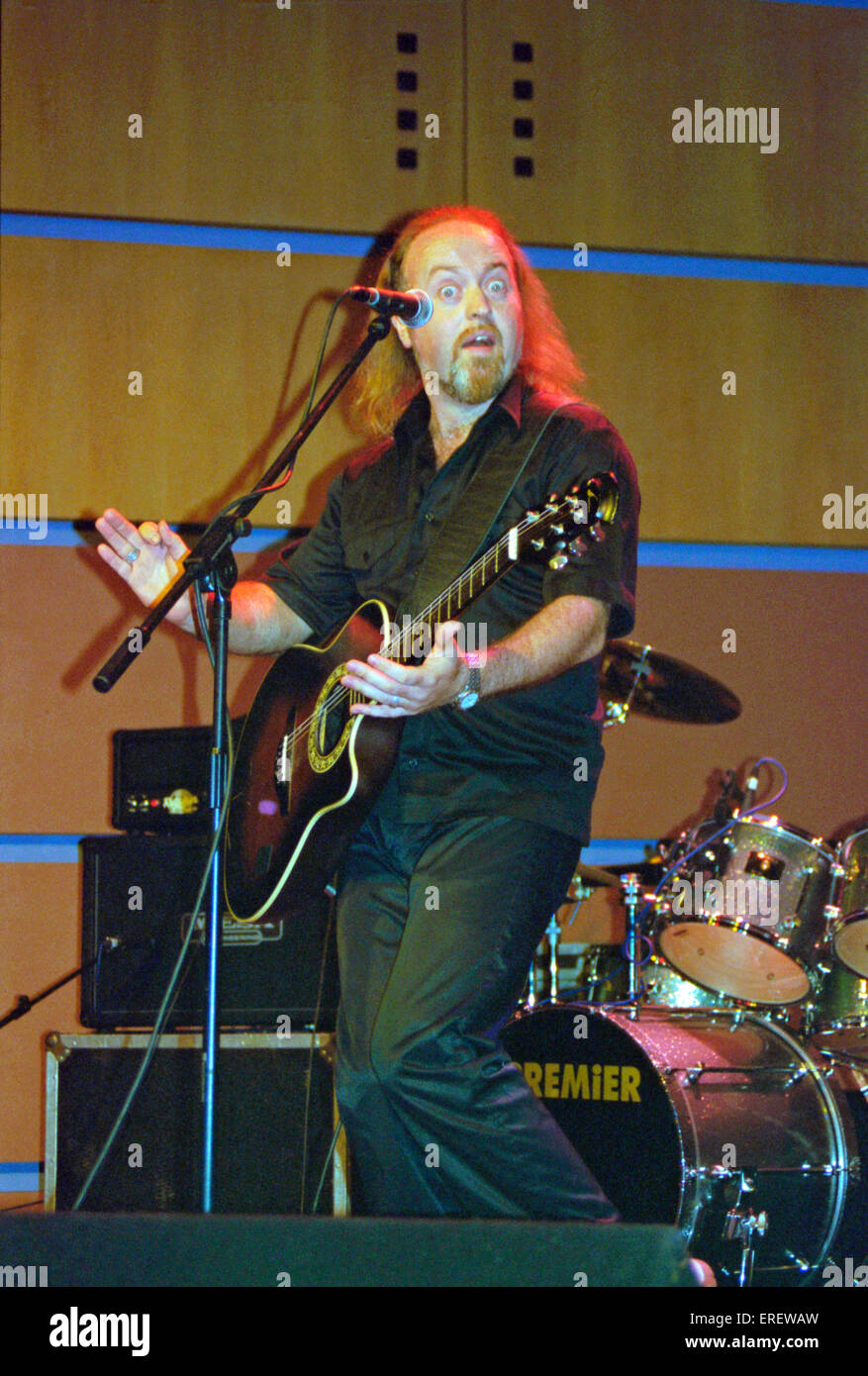 English stand-up comedian Bill Bailey performing at a private function during the British Music Fair, London in 1998. Born Mark Stock Photo