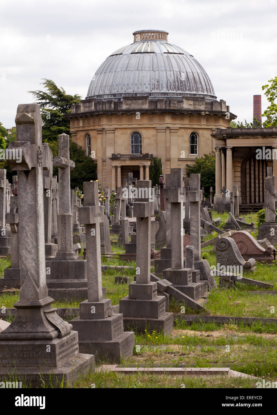 Brompton Cemetery Chapel, The Royal Borough of Kensington and Chelsea, London, Stock Photo