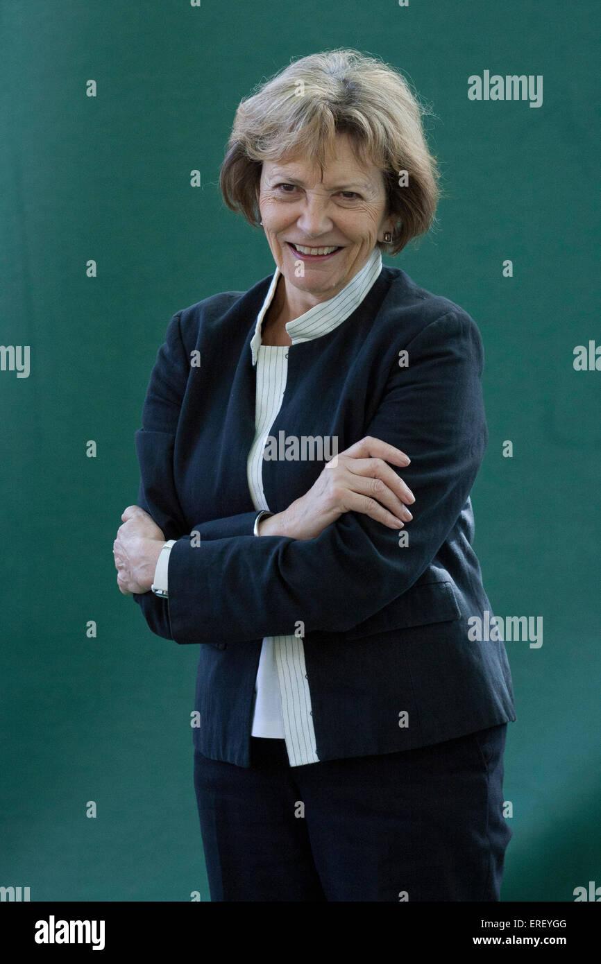 Joan Bakewell at the Edinburgh International Book Festival 2011.  English journalist, television presenter and life peer: 16 Stock Photo