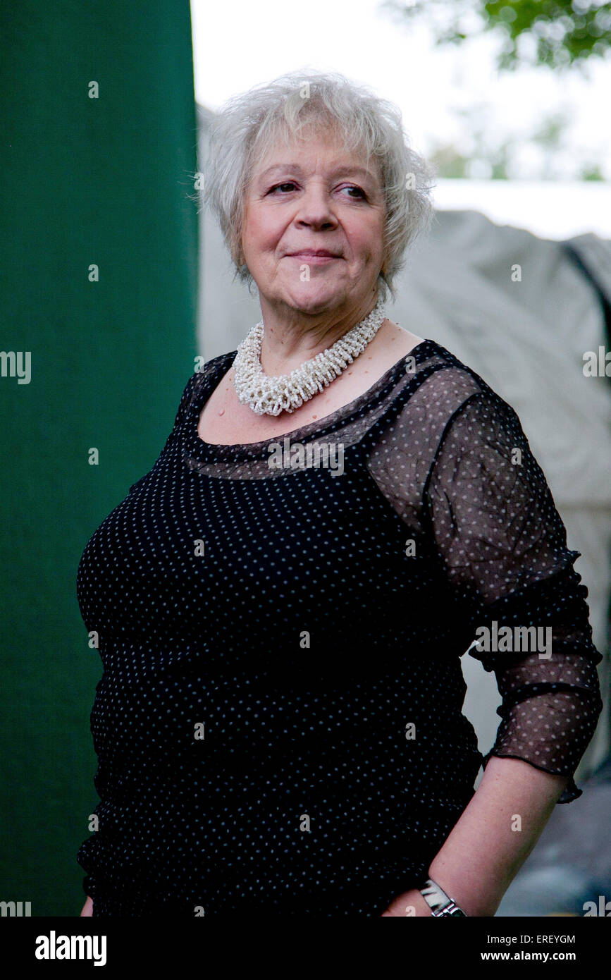 Liz Lochhead at the Edinburgh International Book Festival 2011. Scottish poet, dramatist and current Scots Makar (national Stock Photo