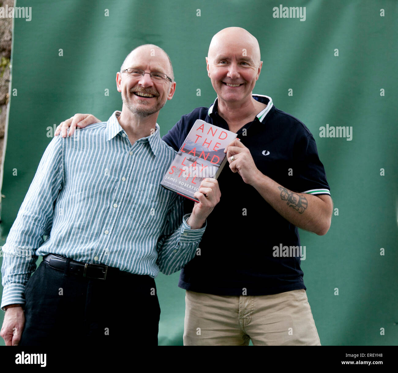 James Robertson and Irvine Welsh at the International Book Festival
