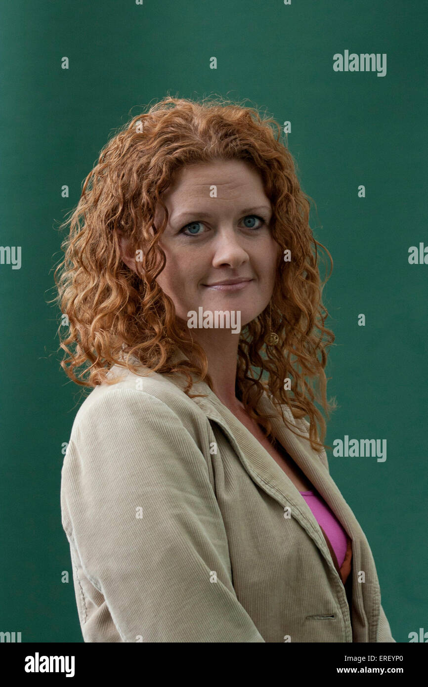 Susan Fletcher. At the Edinburgh International Book Festival 2011. English author of 'Corrag', 'Eve Green' and 'Oystercatchers: Stock Photo