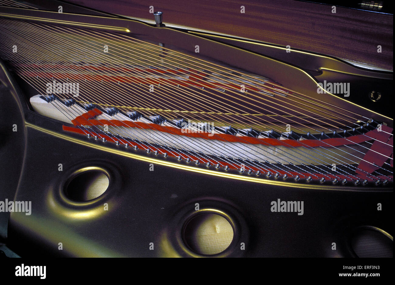 Instruments. Keyboard. Grand PIANO by Steinway strings Stock Photo Alamy