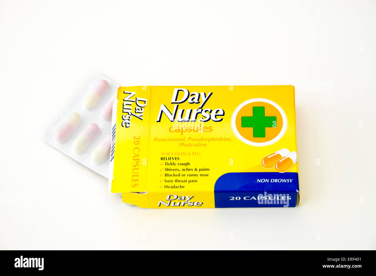 Packet of Day Nurse cold remedy capsules Stock Photo Alamy