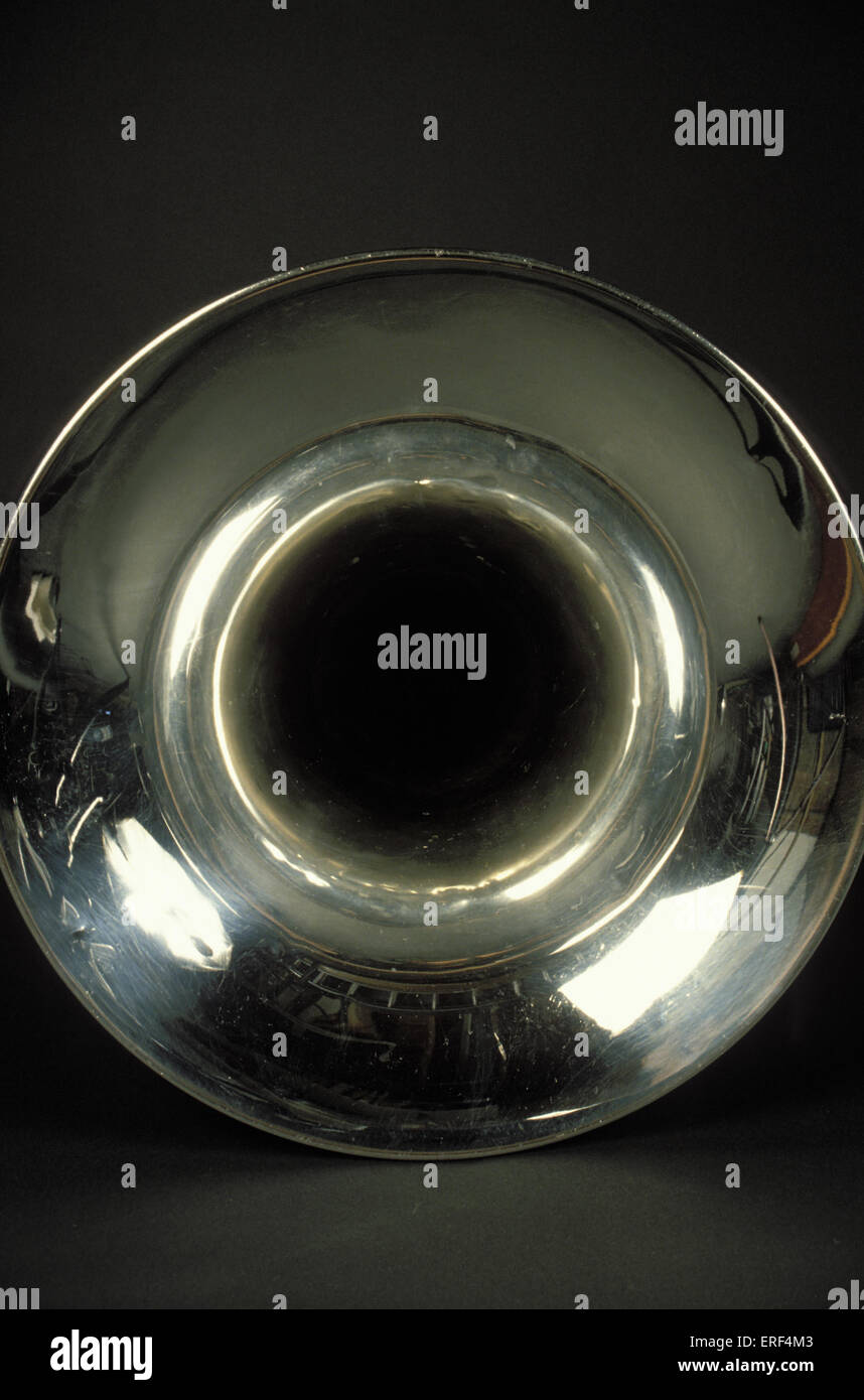 Detail of Euphonium showing the bell Stock Photo Alamy