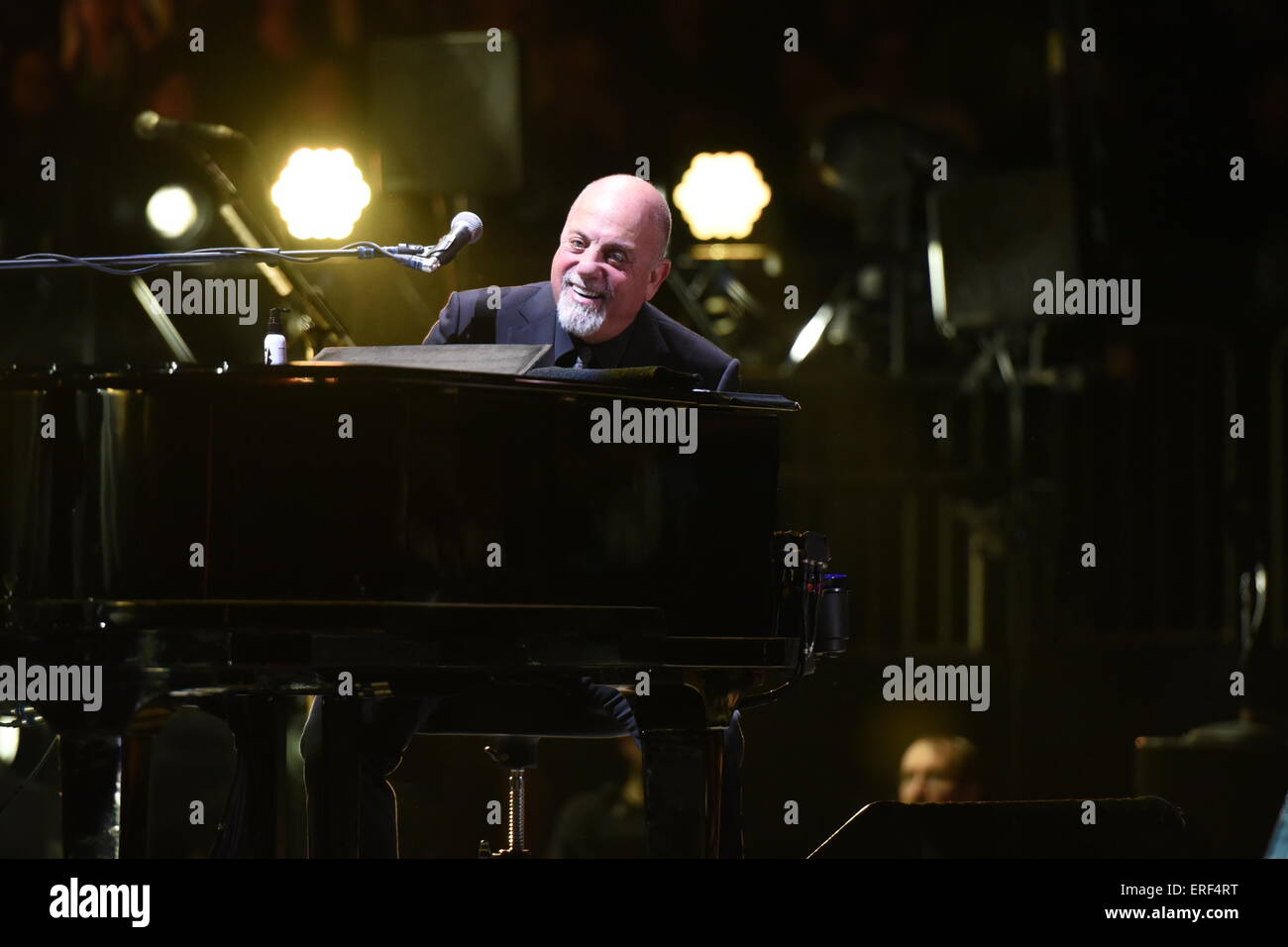 Billy Joel performing his record breaking concerts at Madison Square