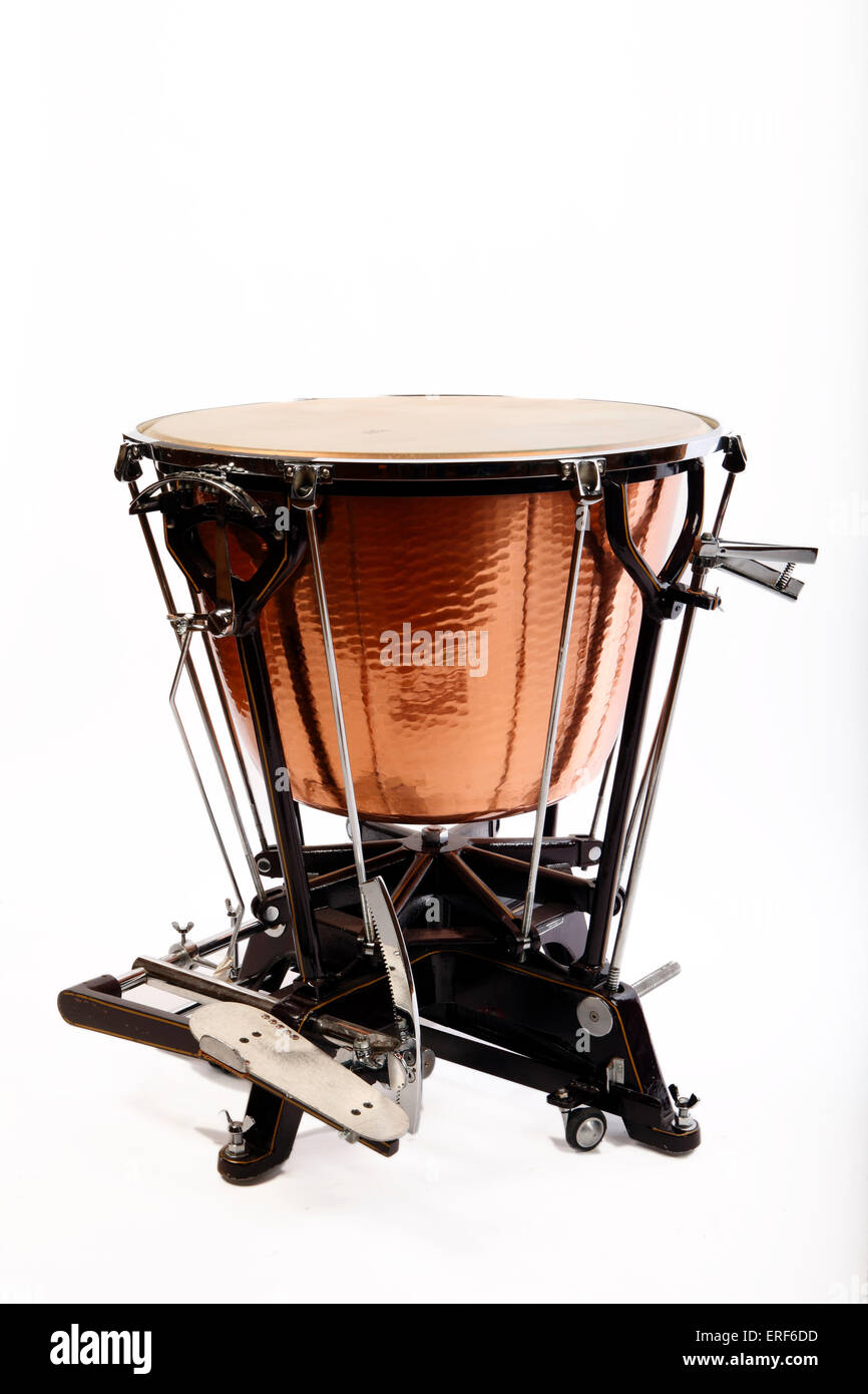 Dresden style Timpani by Ludwig, with natural skin, or calf head