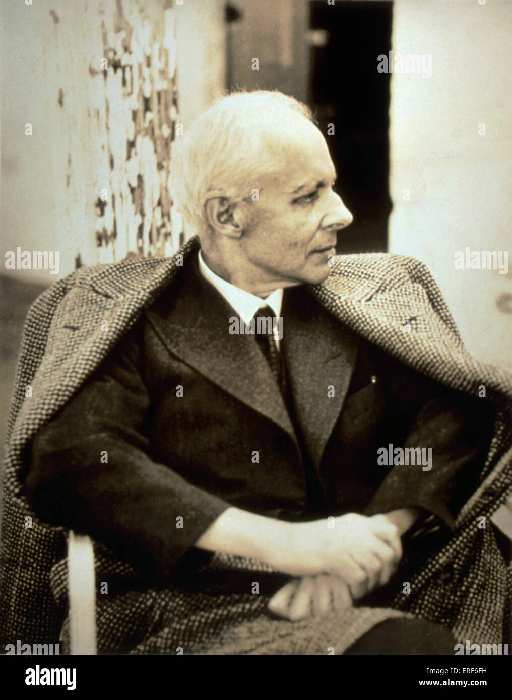 Bela Bartok, portrait. Hungarian composer & pianist, 1881-1945 Stock Photo