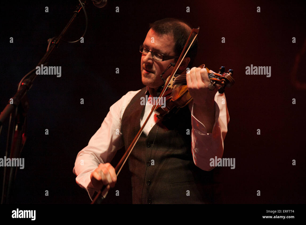 Chris Stout performed at the Celtic Connections 20th Celebration concert, Royal Concert Hall Glasgow January 2013. Chris Stout’s Stock Photo