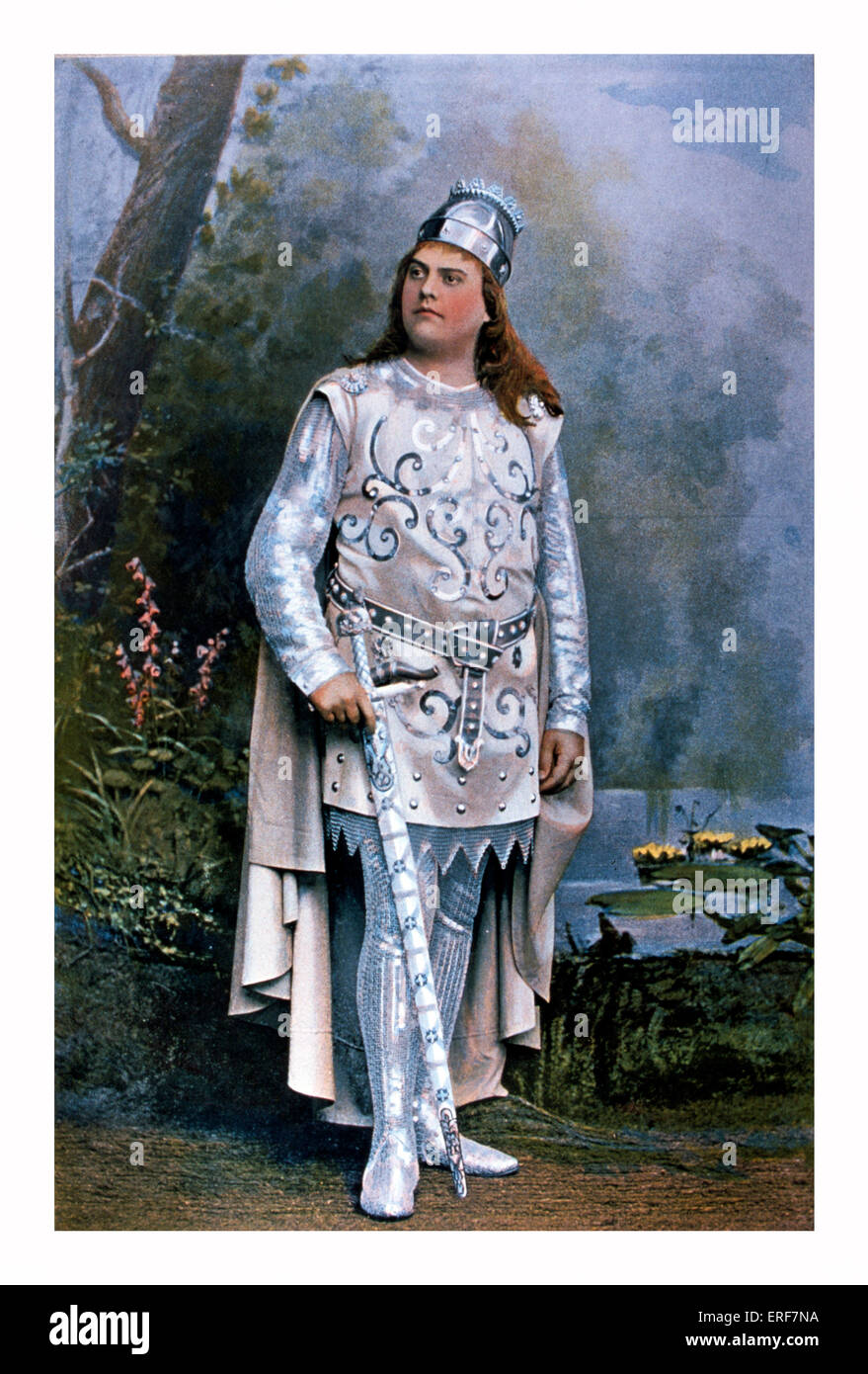 WAGNER - LOHENGRIN Van Dyke, Ernest, (Belgian tenor, 1861 - 1923) as Lohengrin Stock Photo