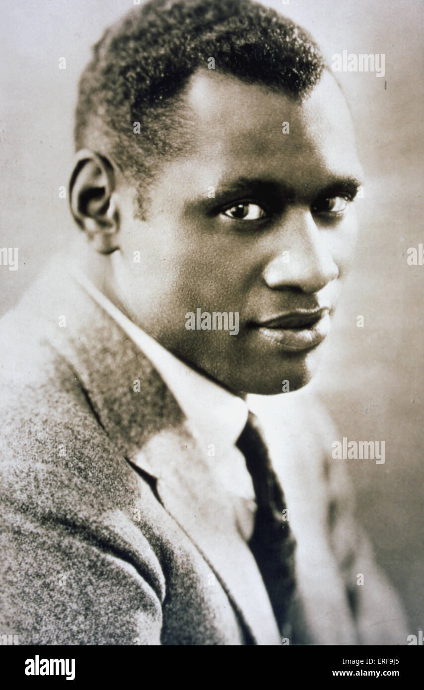 ROBESON, Paul American bass.  1898 - 1976 Stock Photo