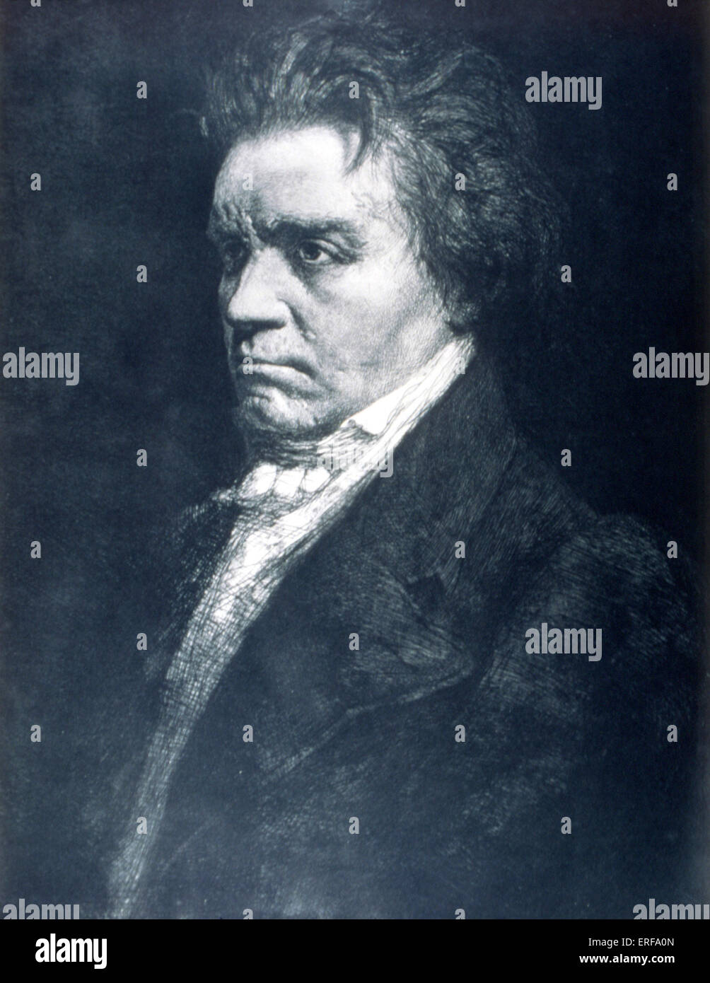BEETHOVEN, Ludwig van - portrait German composer 1770-1827 Stock Photo