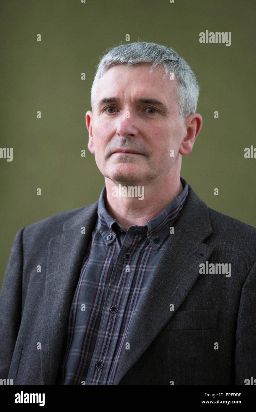 13th August 2014. Edinburgh Scotland. Mike Carey, English writer, gave a talk on his book In The Girl With all the Gifts, at