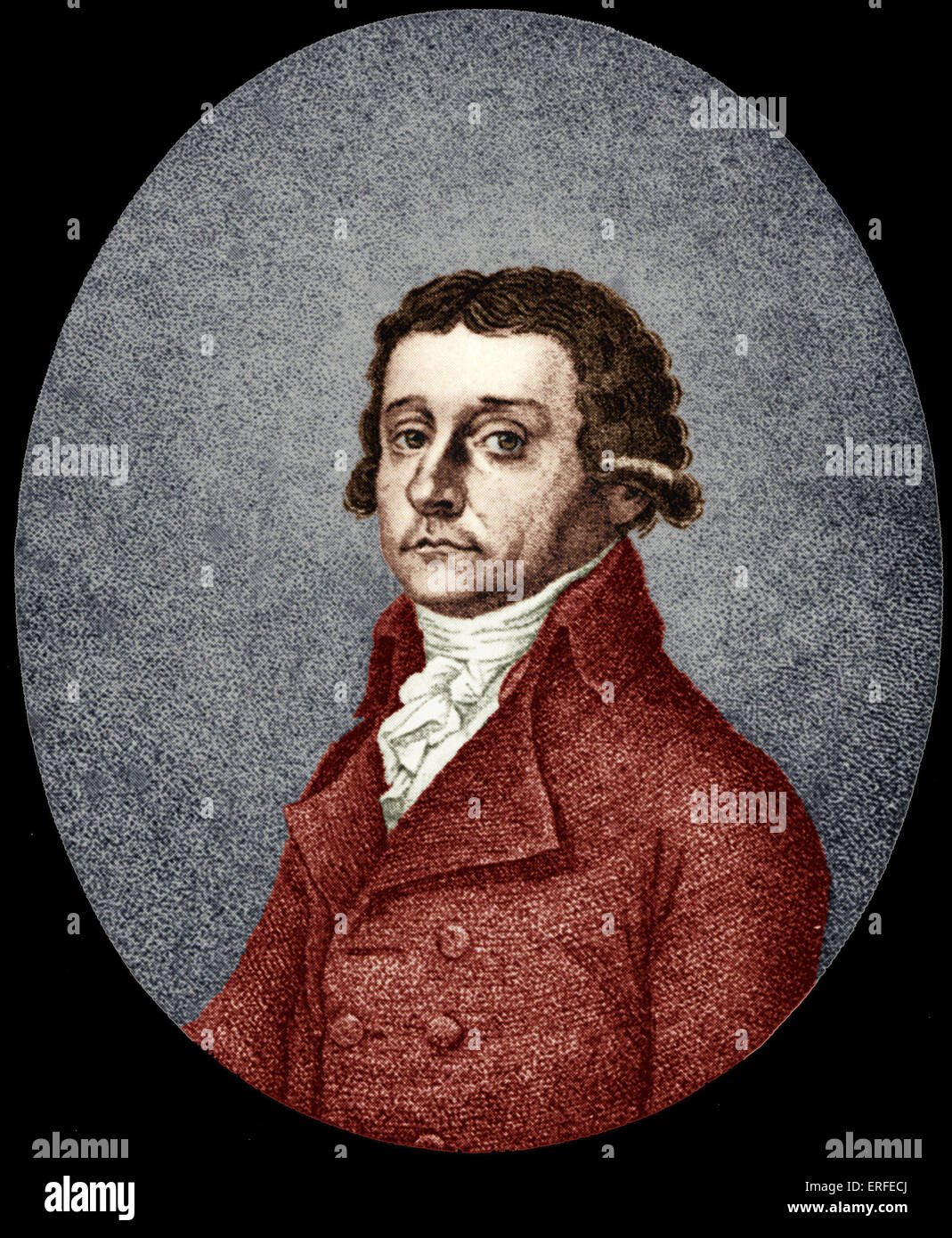 Antonio Salieri Italian composer, conductor and teacher, 1750-1825. Stock Photo