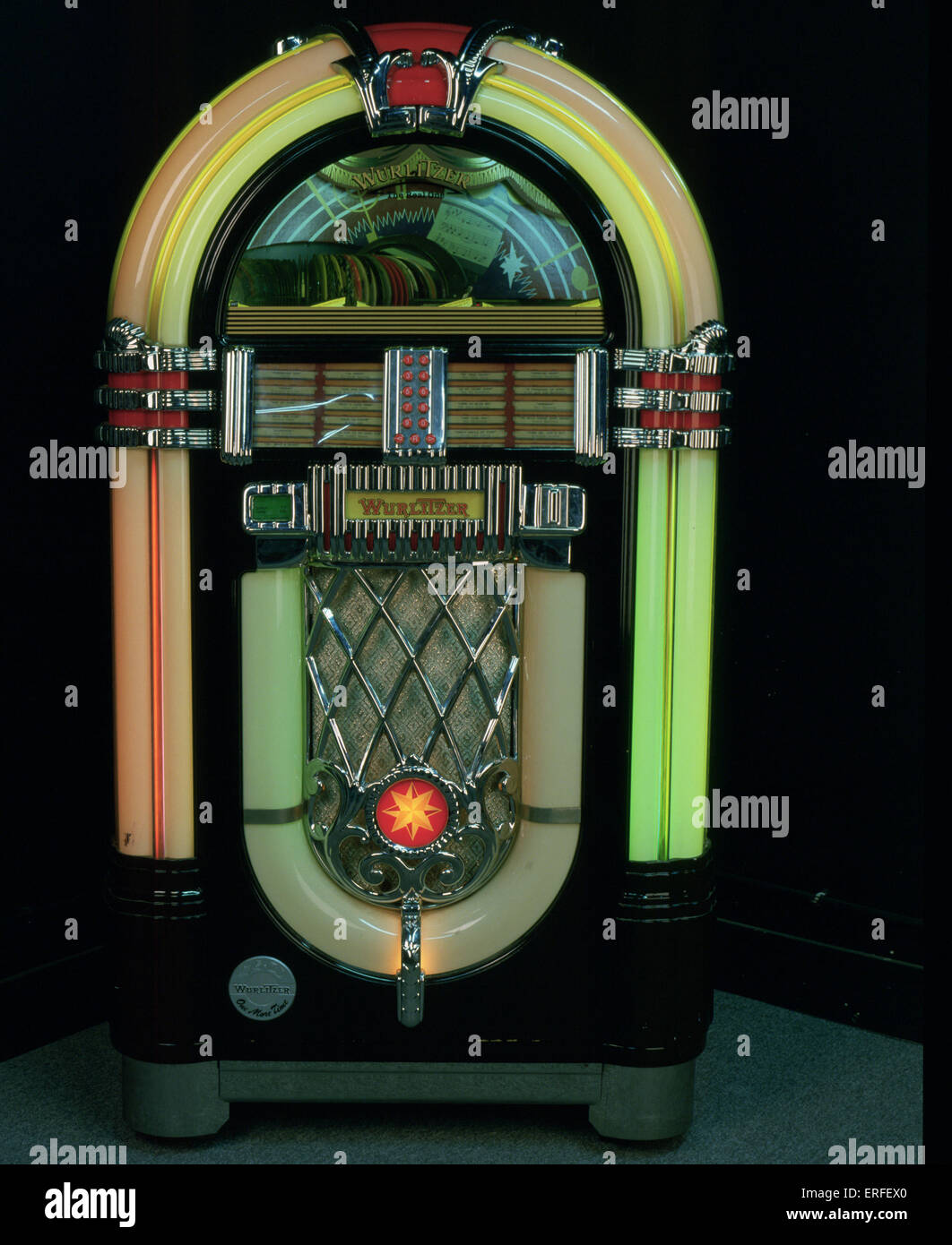 machine device appliance Jukebox radiant music music machine music box  nostalgically Wurlitzer Stock Photo - Alamy