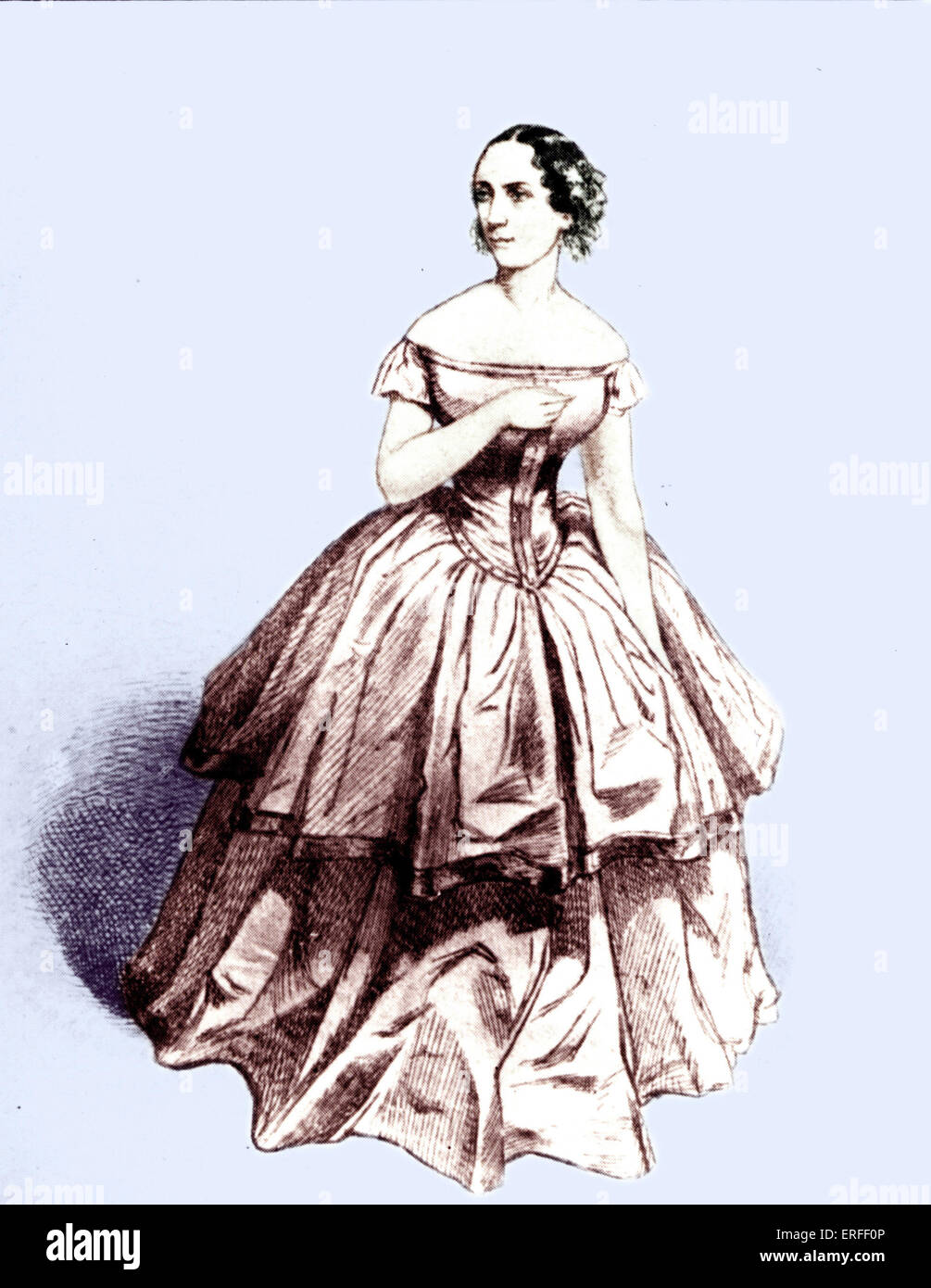 STOLZ, Rosine French Mezzo-soprano, 1815-1903.  Created many Donizetti rôles: Leonora (La Favorita); Teresa (Benvenuto Cellini) Stock Photo