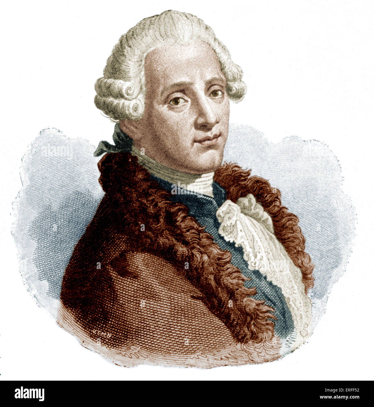 Piccinni, Nicolo Portrait Italian opera composer, 17281800 Stock