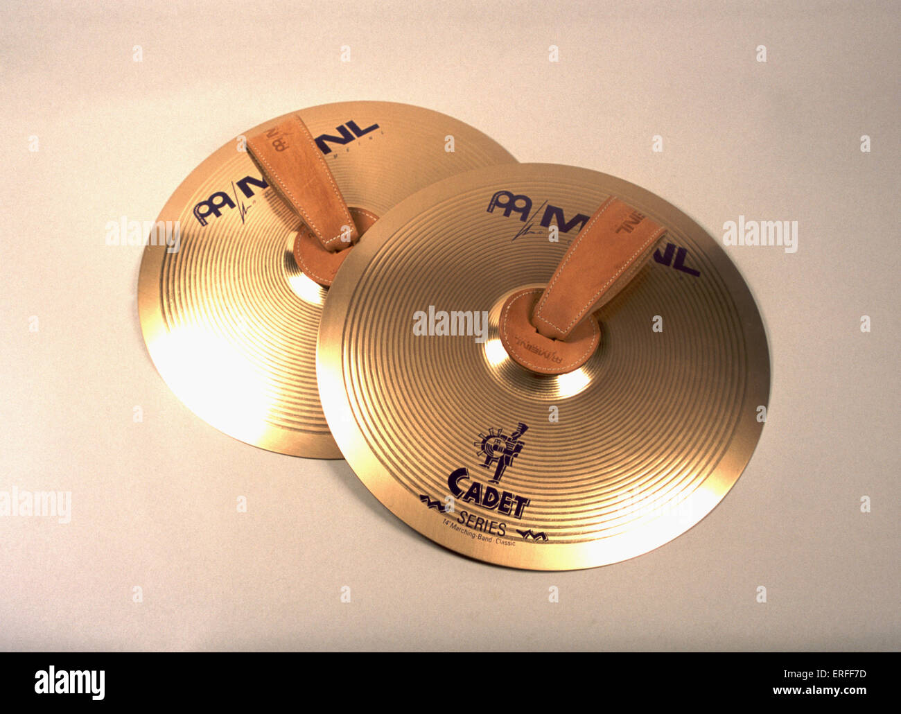 Pair of Cymbals, marching Stock Photo