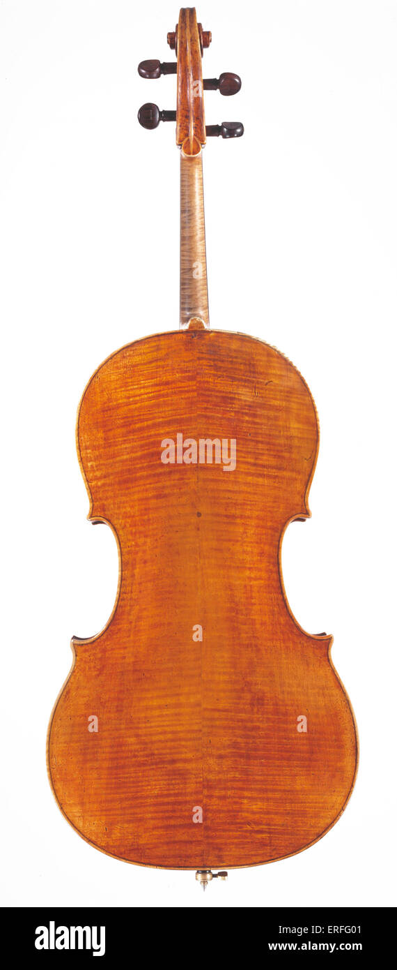 Cello 'Markevitch' by Stradivari, Cremona 1709. Back Stradivarius. Credit:  Clarissa Bruce/Royal Academy Of Music Stock Photo - Alamy