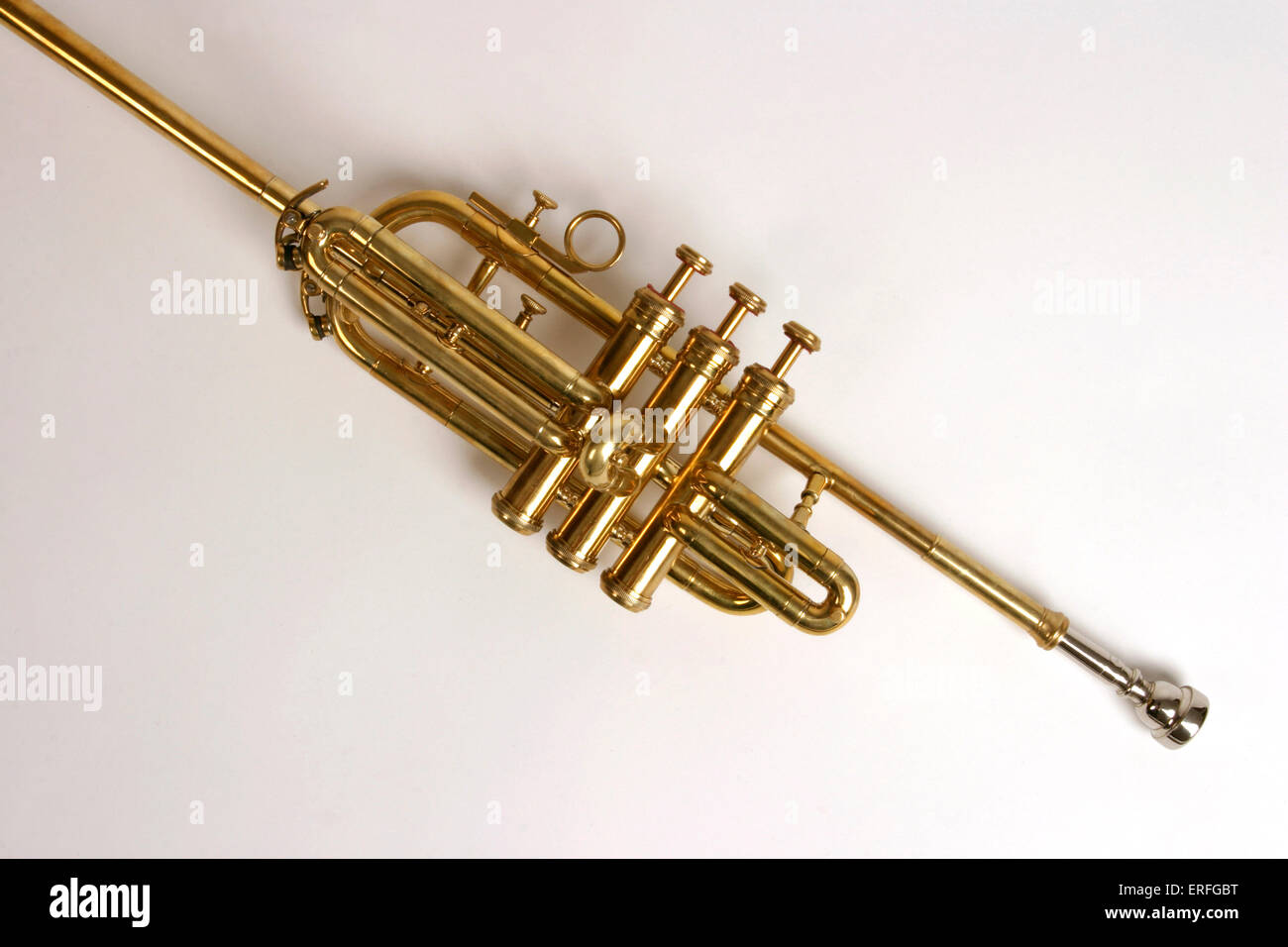 Fanfare or ceremonial trumpet. Also known as Aida trumpet Stock Photo -  Alamy