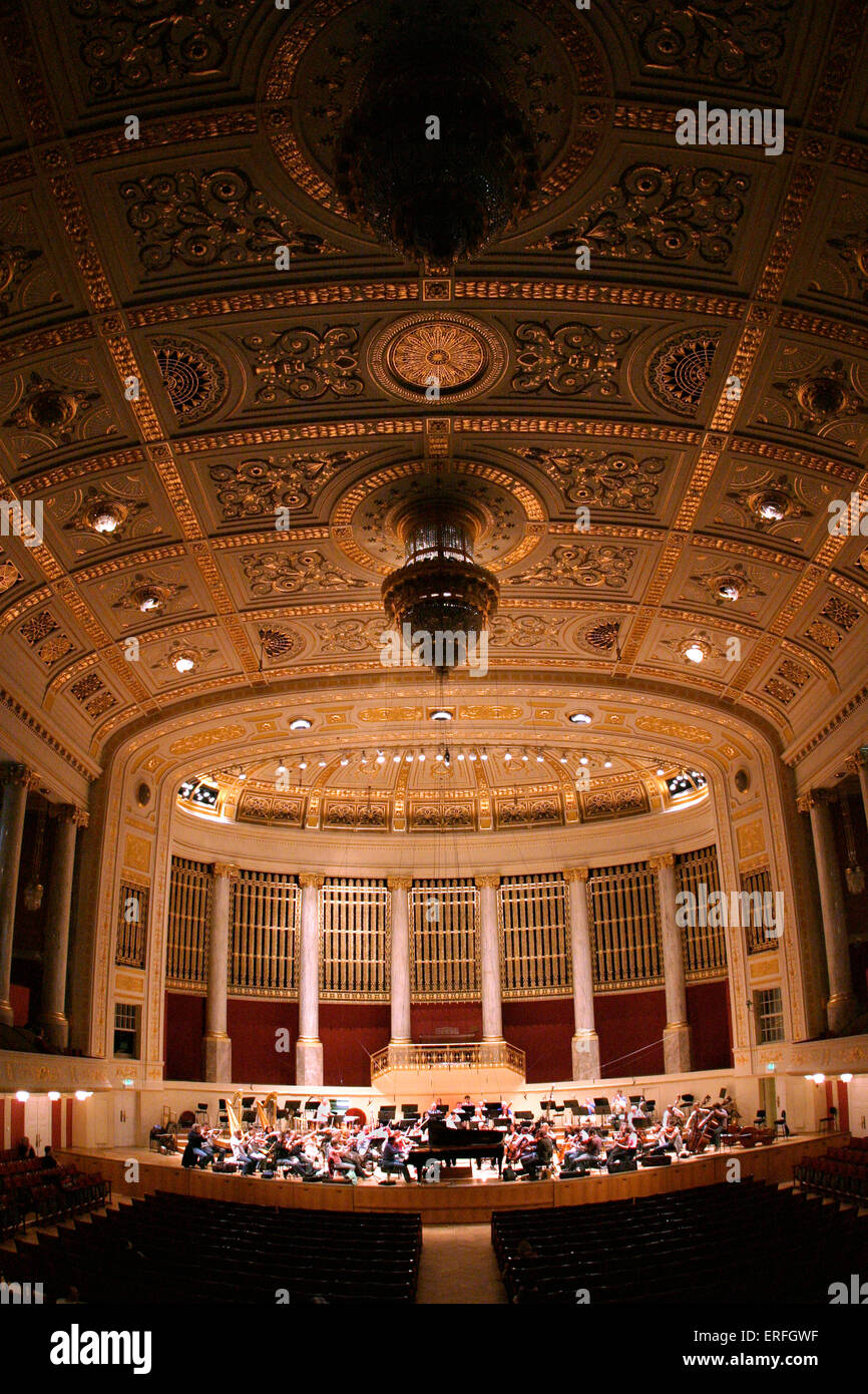 Vienna Konzerthaus, interior. Rehearsal in progress. BBC National ...
