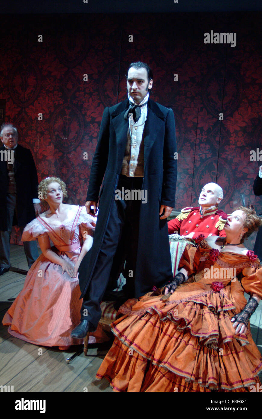 The Government Inspector scene from the play by Nikolai Gogol with (l to r) Mary (Sophie