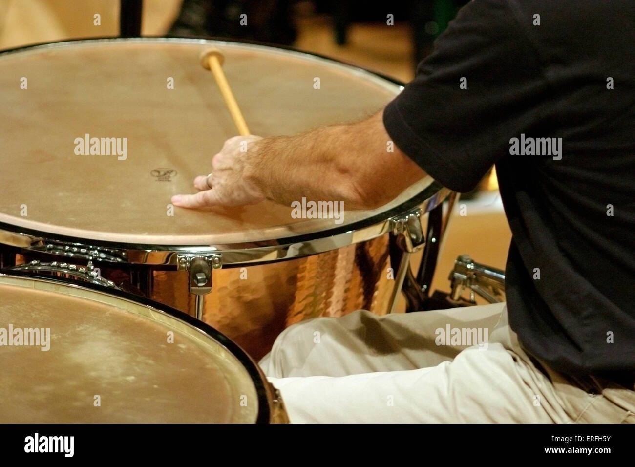 Timpani being played drum sticks hires stock photography and images Alamy