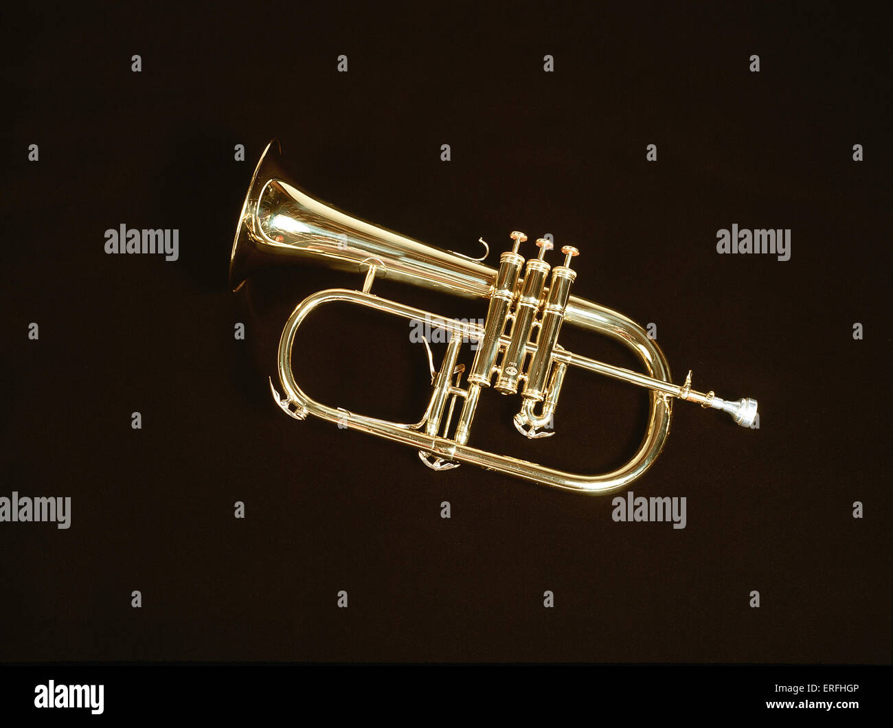 Instruments.Brass. FLUGELHORN by Besson Stock Photo Alamy