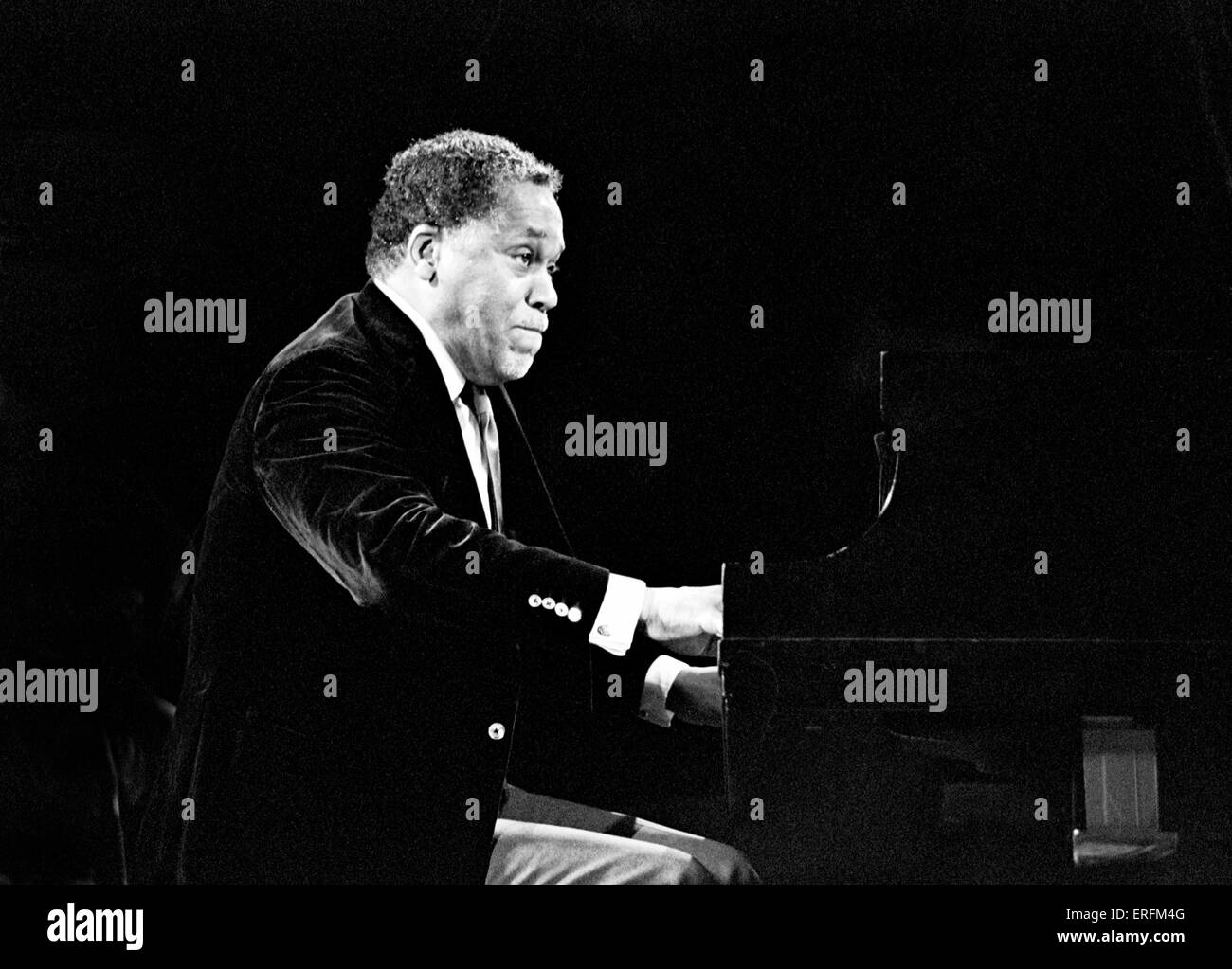 John Lewis - portrait of the American jazz pianist performing with his  Modern Jazz Quartet at the 1982 Capital Radio Jazz Stock Photo - Alamy