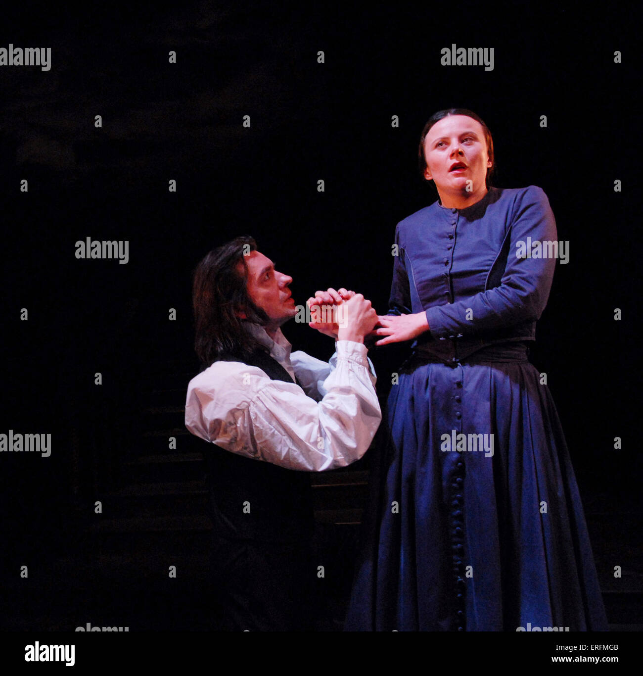 Jane Eyre at the Trafalgar Studios, The Ambassador, London, UK. Based on  classic romance novel by Charlotte Brontë. May 2006 Stock Photo - Alamy, image size:1300x1366
