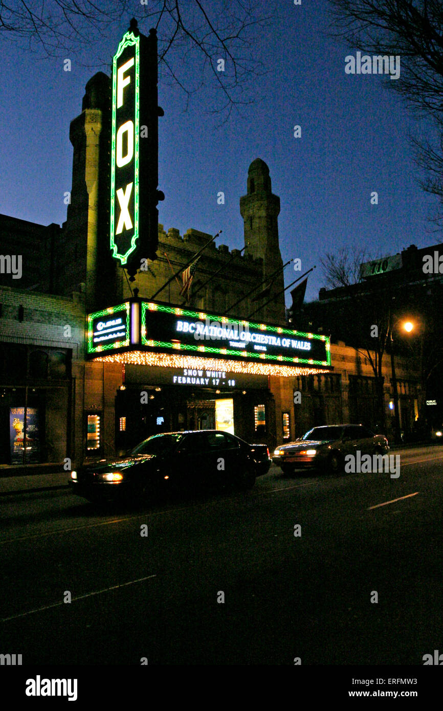 Exterior of the Fox Theatre, Atlanta, USA, where the organ 'Mighty Mo' is housed