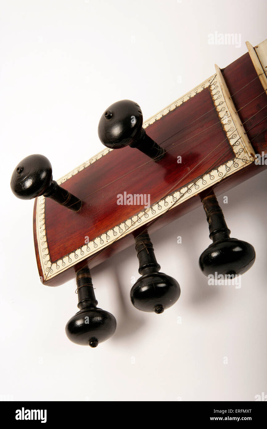 Sitar Indian stringed instrument Stock Photo Alamy
