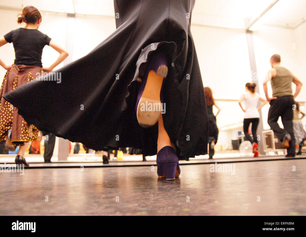 Flamenco dance school. Stock Photo