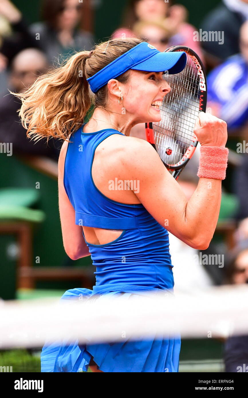 Alize CORNET - 31.05.2015 - Jour 8 - Roland Garros 2015 .Photo : Dave Winter/Icon Sport Stock Photo