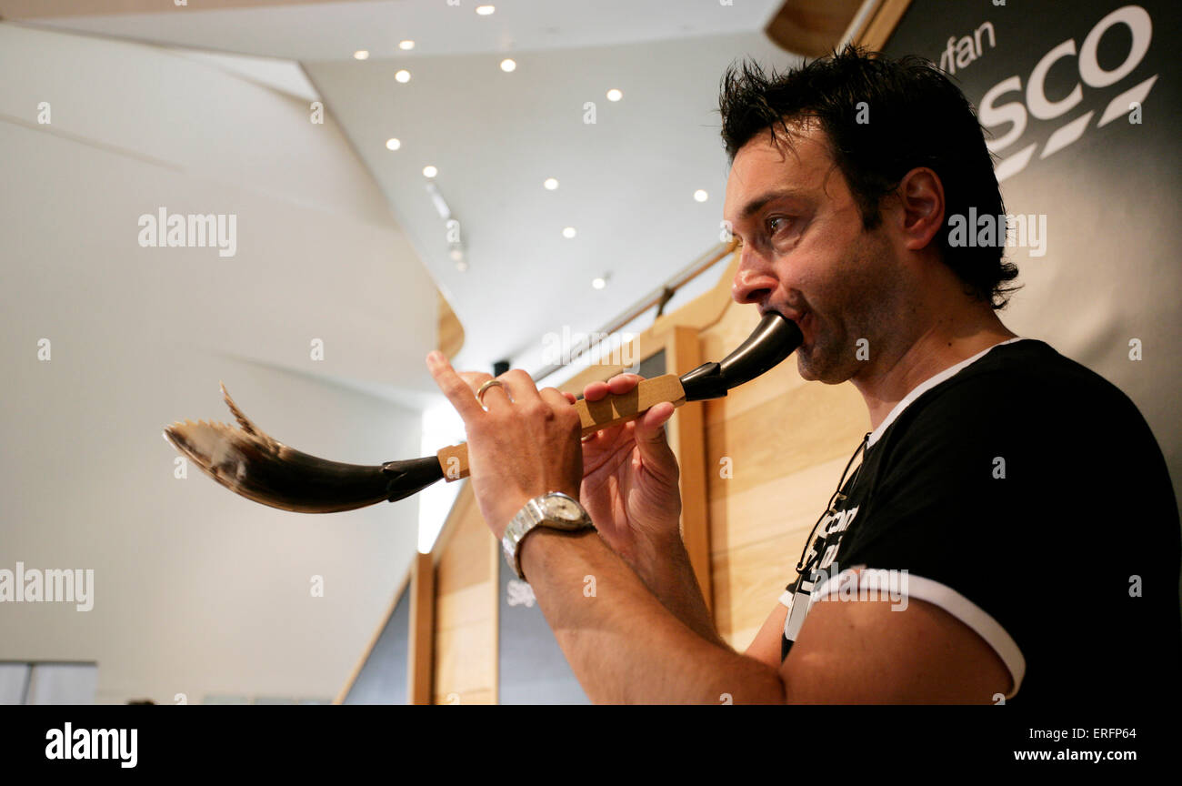 Pibcorn or Pibgorn, hornpipe, welsh traditional instrument Stock Photo